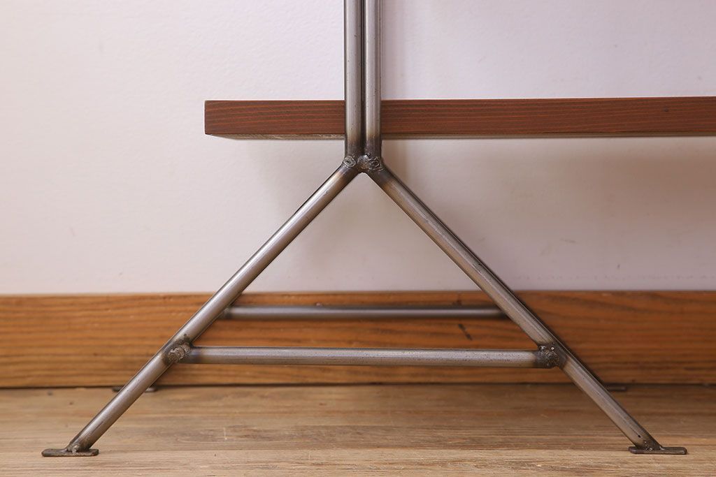 ラフジュオリジナル アイアンの薄型飾り棚【大】(2)