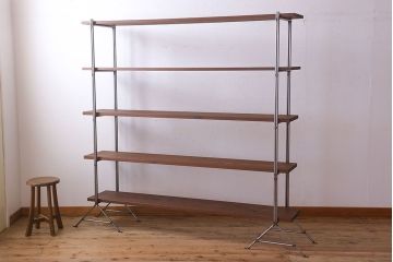 ラフジュオリジナル アイアンの薄型飾り棚【大】(2)