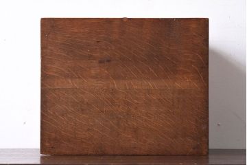 アンティーク雑貨　オーク材　木製シャッター付き!小ぶりなアンティーク小引き出し