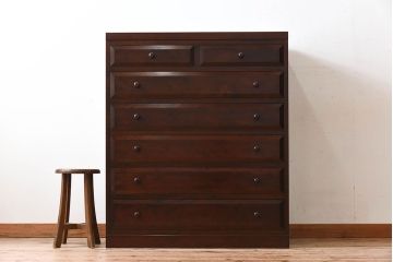 中古　松本民芸家具　D-34型　整理タンス(チェスト)(定価約31万9千円)