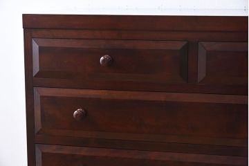 中古　松本民芸家具　D-34型　整理タンス(チェスト)(定価約31万9千円)