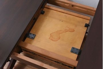 中古　飛騨産業　キツツキマーク　穂高　エクステンションダイニングテーブル(2)