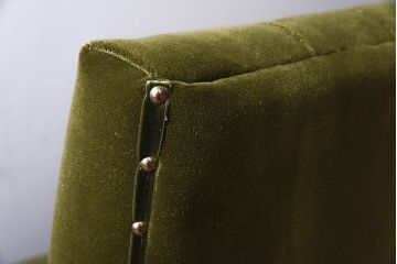 レトロ家具　ブナ材　シンプルでレトロなアンティーク1人掛けアームソファ(2)