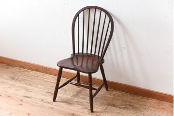 中古　松本民芸家具　#72 上質なリーチチェア(ダイニングチェア)(3)