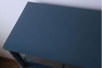 レトロ家具　昭和レトロ　チェッカーガラス入り!ペイント本箱