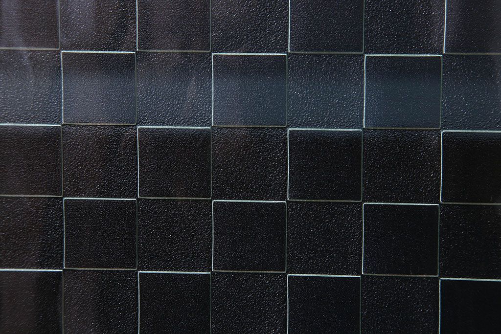 レトロ家具　昭和レトロ　チェッカーガラス入り!ペイント本箱