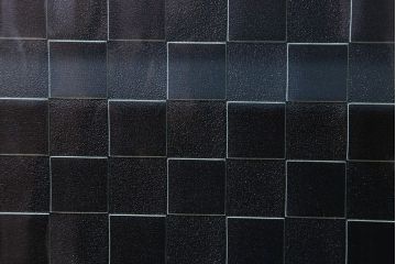 レトロ家具　昭和レトロ　チェッカーガラス入り!ペイント本箱