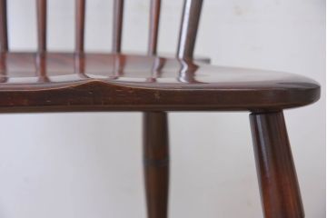 中古　松本民芸家具　#72 リーチチェア(ダイニングチェア)2脚セット(1)