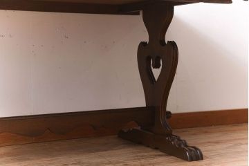 ヴィンテージ家具　イギリスビンテージ　オーク材　ダイニングテーブル