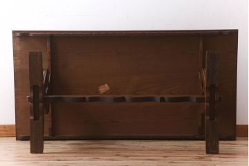ヴィンテージ家具　イギリスビンテージ　オーク材　ダイニングテーブル