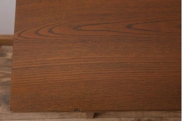 アンティーク家具　総欅材　シンプルなアンティーク平机(サイドテーブル)