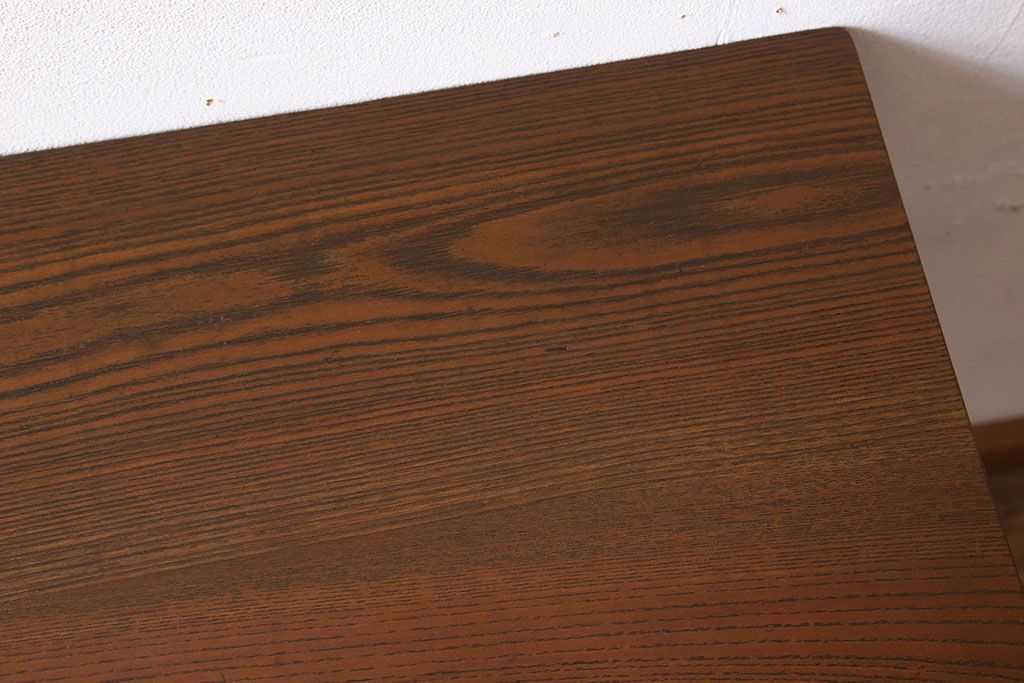 アンティーク家具　総欅材　シンプルなアンティーク平机(サイドテーブル)