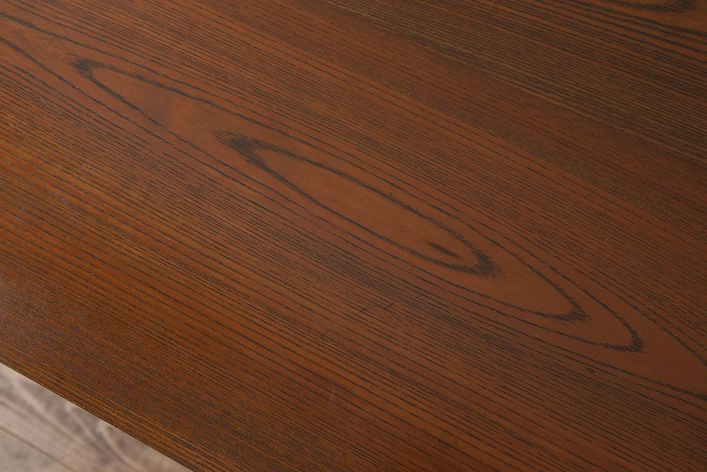 アンティーク家具　総欅材　シンプルなアンティーク平机(サイドテーブル)