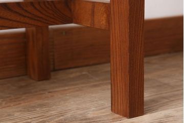 アンティーク家具　総欅材　シンプルなアンティーク平机(サイドテーブル)