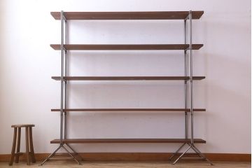 ラフジュオリジナル アイアンの薄型飾り棚【大】(3)