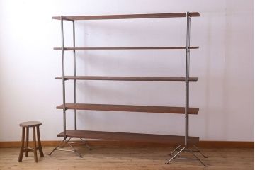 ラフジュオリジナル アイアンの薄型飾り棚【大】(3)