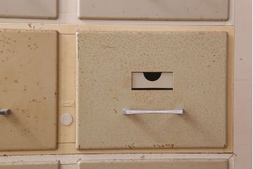 ヴィンテージ家具　フランスビンテージ　5段スタッキング書類ケース(ドロワー、チェスト、小物収納、引き出し)(1)(R-023524)