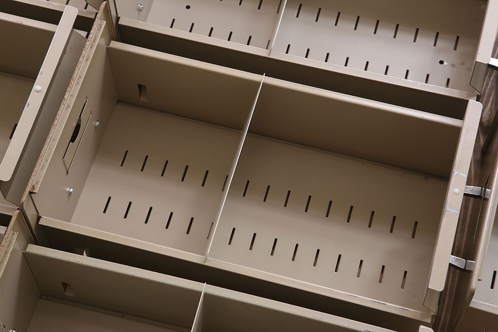 ヴィンテージ家具 フランスビンテージ 5段スタッキング書類ケース(ドロワー、チェスト、小物収納、引き出し)(1)(R-023524)