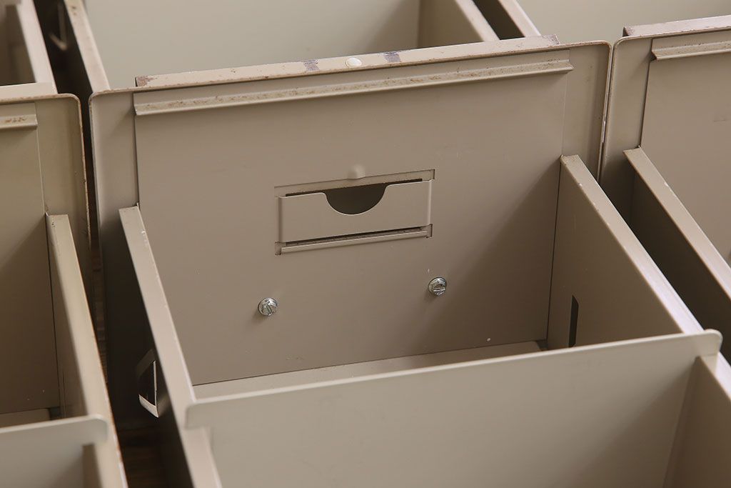 ヴィンテージ家具 フランスビンテージ 5段スタッキング書類ケース(ドロワー、チェスト、小物収納、引き出し)(1)(R-023524)