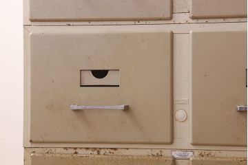 ヴィンテージ家具 フランスビンテージ 5段スタッキング書類ケース(ドロワー、チェスト、小物収納、引き出し)(1)(R-023524)