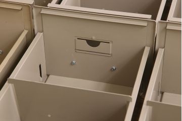 ヴィンテージ家具　フランスビンテージ　5段スタッキング書類ケース(ドロワー、チェスト、小物収納、引き出し)(2)(R-023525)