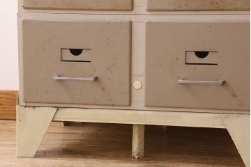 ヴィンテージ家具　フランスビンテージ　5段スタッキング書類ケース(ドロワー、チェスト、小物収納、引き出し)(2)(R-023525)