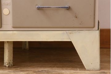 ヴィンテージ家具　フランスビンテージ　5段スタッキング書類ケース(ドロワー、チェスト、小物収納、引き出し)(2)(R-023525)