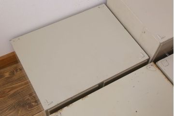 ヴィンテージ家具　フランスビンテージ　5段スタッキング書類ケース(ドロワー、チェスト、小物収納、引き出し)(2)(R-023525)