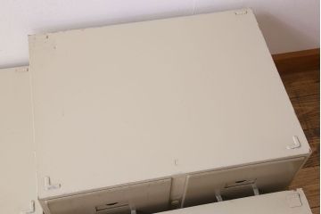 ヴィンテージ家具　フランスビンテージ　5段スタッキング書類ケース(ドロワー、チェスト、小物収納、引き出し)(2)(R-023525)