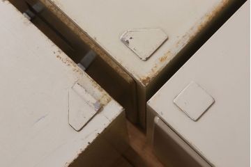 ヴィンテージ家具　フランスビンテージ　5段スタッキング書類ケース(ドロワー、チェスト、小物収納、引き出し)(2)(R-023525)
