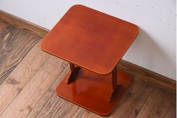 アンティーク雑貨　中古　檜材　茶道具　春慶塗　四方棚