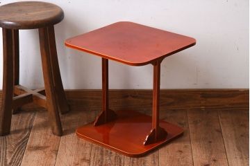 アンティーク雑貨　中古　檜材　茶道具　春慶塗　四方棚