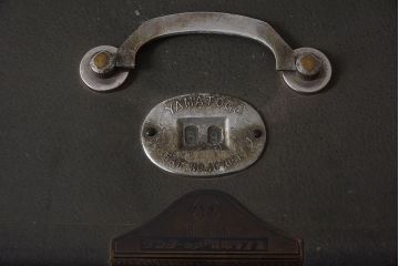 アンティーク雑貨　ジャンク品　昭和レトロ　三洋電機株式会社　古い手提げ金庫