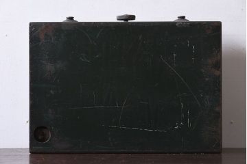 アンティーク雑貨　ジャンク品　昭和レトロ　三洋電機株式会社　古い手提げ金庫