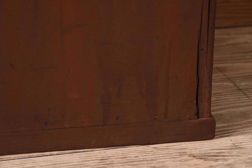 アンティーク家具　和製アンティーク　9杯引き出し付き!昭和期のネームプレート付き小引き出し