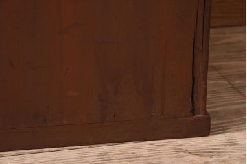 アンティーク家具　和製アンティーク　9杯引き出し付き!昭和期のネームプレート付き小引き出し