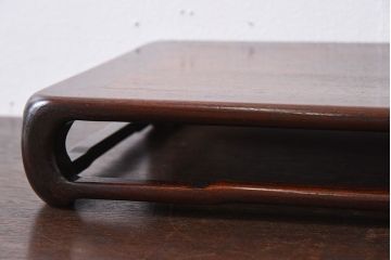 アンティーク雑貨　唐木製　上品なアンティーク花台(飾り台)