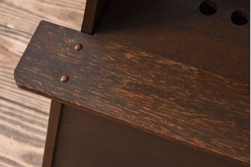 アンティーク雑貨　収納・フタ付き　昭和レトロなアンティーク踏み台