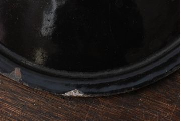 アンティーク雑貨　ヨーロッパビンテージ　ホーロー(琺瑯)　両手鍋(1)