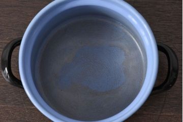 アンティーク雑貨　ヨーロッパビンテージ　ホーロー(琺瑯)　両手鍋(2)