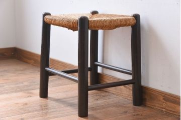 ビンテージ　松本民芸家具　#19型　ラッシスツール