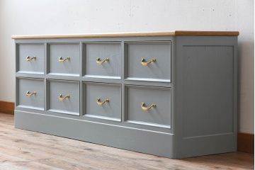 アンティーク家具　ペイントローチェスト