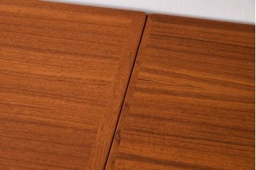 北欧家具　シンプルなビンテージダイニングテーブル(エクステンションテーブル)(2)