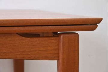 北欧家具　シンプルなビンテージダイニングテーブル(エクステンションテーブル)(2)