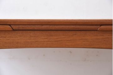 北欧家具　シンプルなビンテージダイニングテーブル(エクステンションテーブル)(2)