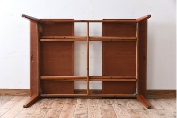 北欧家具　シンプルなビンテージダイニングテーブル(エクステンションテーブル)(2)