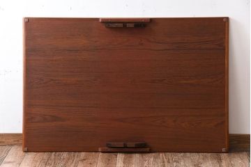 北欧家具　シンプルなビンテージダイニングテーブル(エクステンションテーブル)(2)