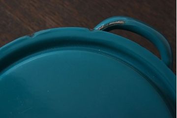 アンティーク雑貨　ヨーロッパビンテージ　ホーロー(琺瑯)　レトロな両手鍋