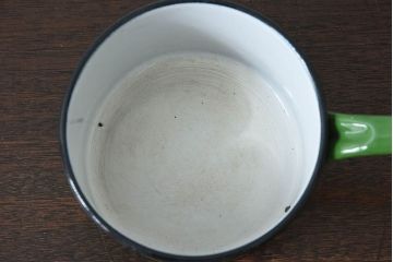 アンティーク雑貨　ヨーロッパビンテージ　ホーロー(琺瑯)　片手鍋(2)