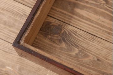 アンティーク家具　古民具・骨董　桜丸金具　前面栗材の米沢箪笥(衣装箪笥)(台輪付き)